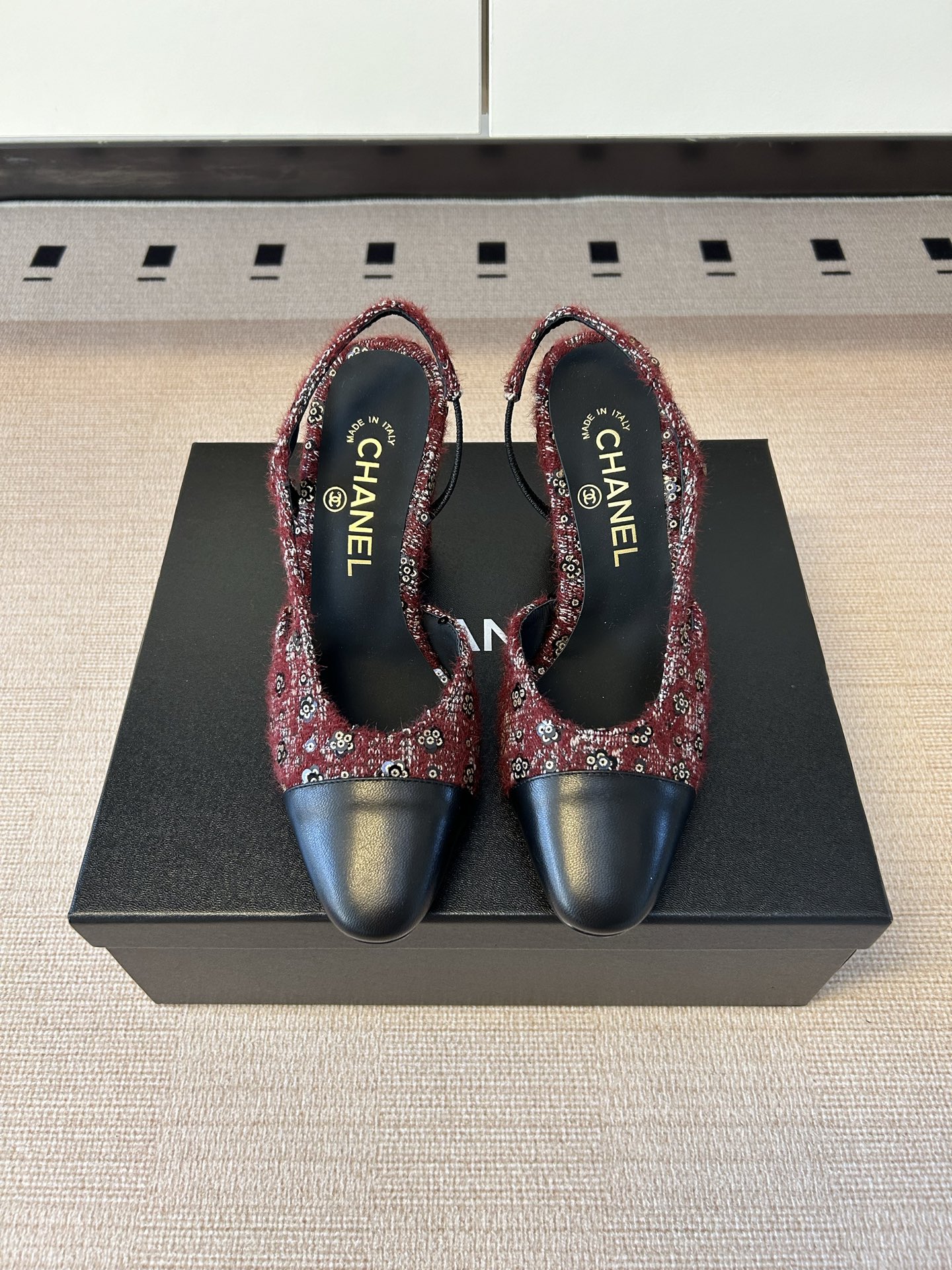 Chanel 샤넬 신상 슬링백 & 발레리나 시리즈 샌들 힐 구두 신발 9cm