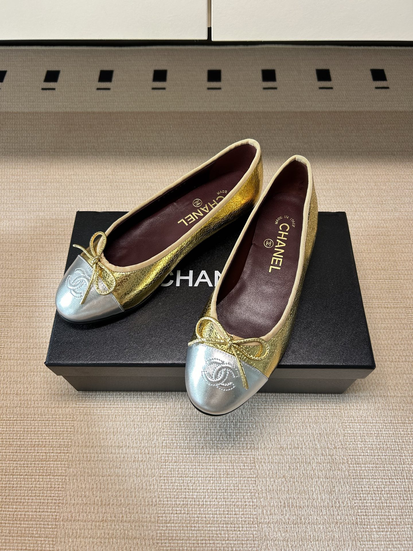 Chanel 샤넬 클래식 발레리나 플랫 슈즈 신발