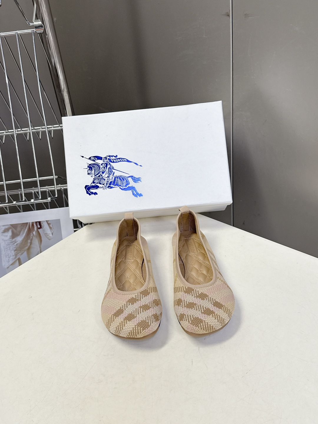 Burberry 버버리 미니멀 메리제인 플랫 슈즈 신발