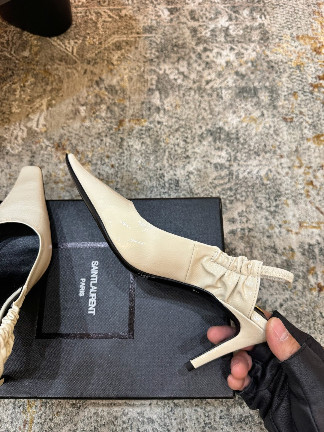 YSL 생로랑 26FW 하이엔드 실크 펌프스 힐 구두 샌들 신발