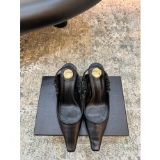 YSL 생로랑 26FW 하이엔드 실크 펌프스 힐 구두 샌들 신발