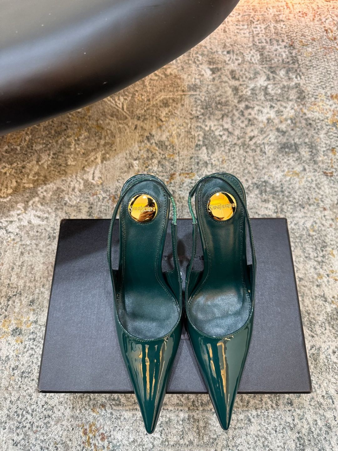 YSL 생로랑 엣지 펌프스 힐 구두 신발 9.5cm