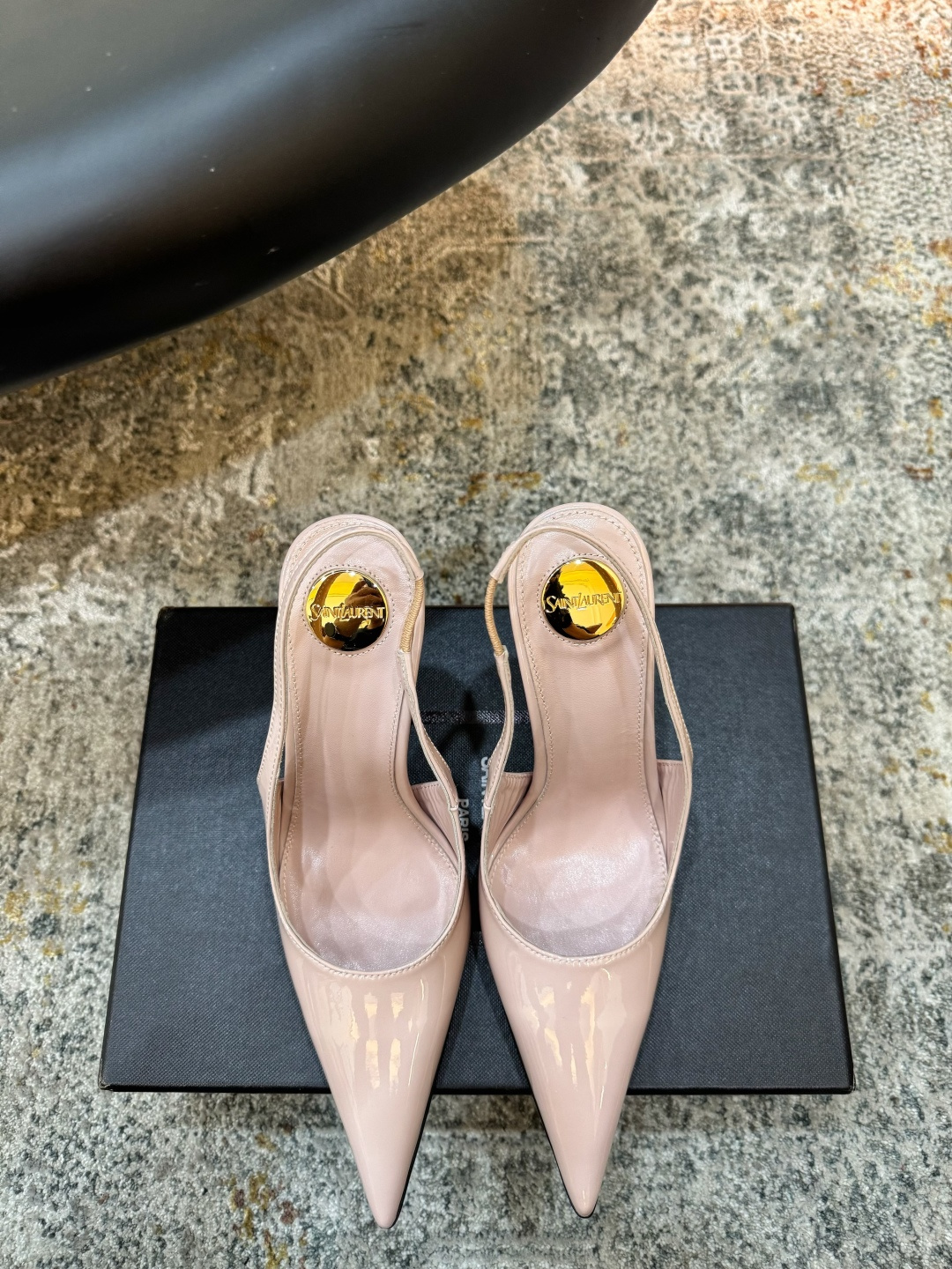 YSL 생로랑 엣지 펌프스 힐 구두 신발 9.5cm