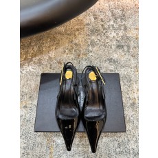 YSL 생로랑 페이턴트 미들 펌프스 힐 구두 신발 5.5cm