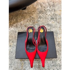 YSL 생로랑 실크 미들 펌프스 힐 구두 신발 5.5cm