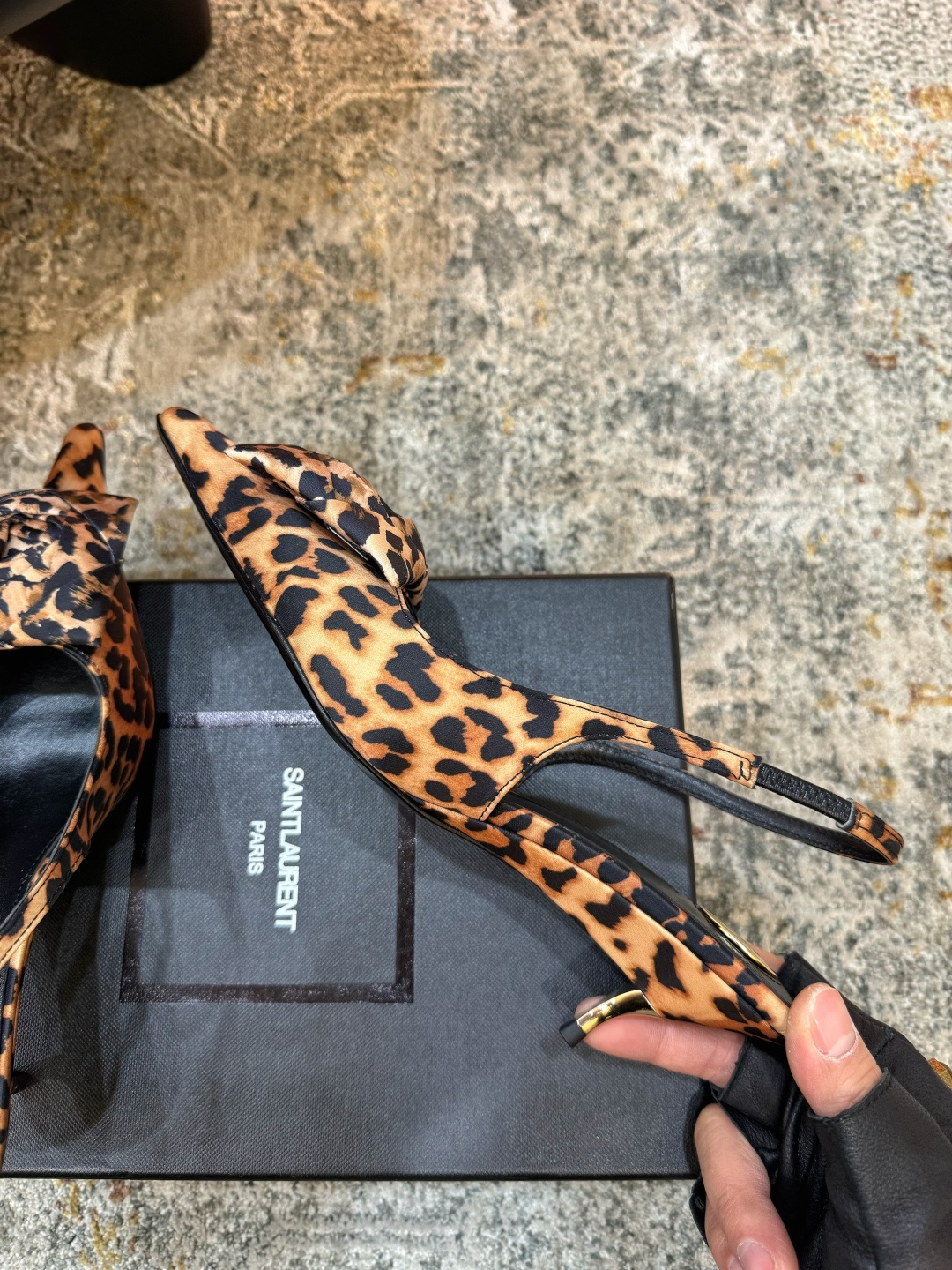 YSL 생로랑 미들 펌프스 힐 구두 신발 5.5cm