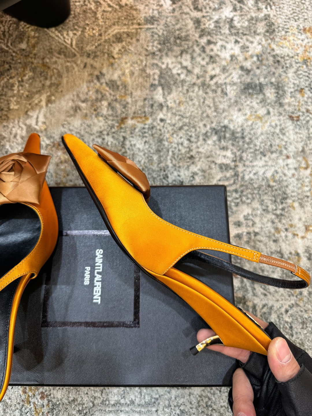 YSL 생로랑 미들 펌프스 힐 구두 신발 5.5cm