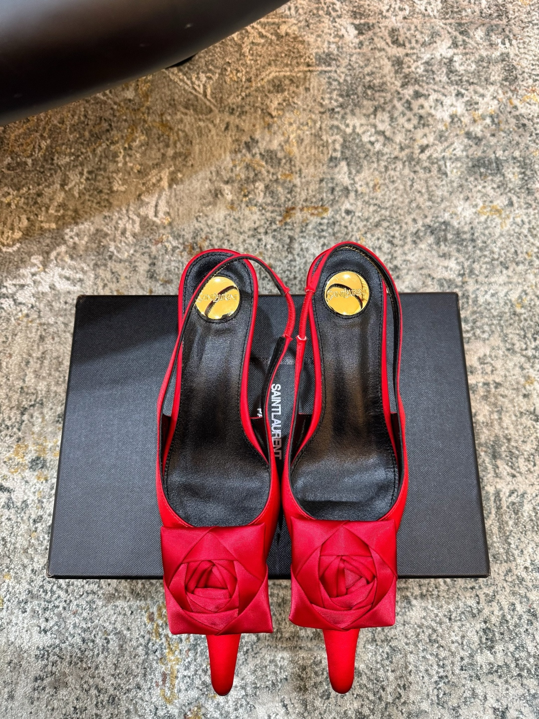 YSL 생로랑 미들 펌프스 힐 구두 신발 5.5cm