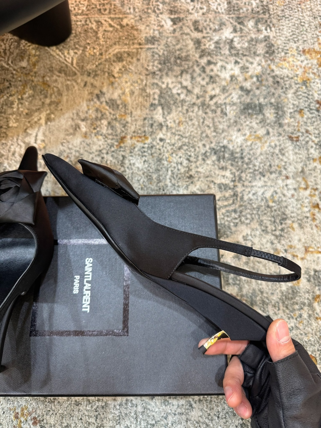 YSL 생로랑 미들 펌프스 힐 구두 신발 5.5cm