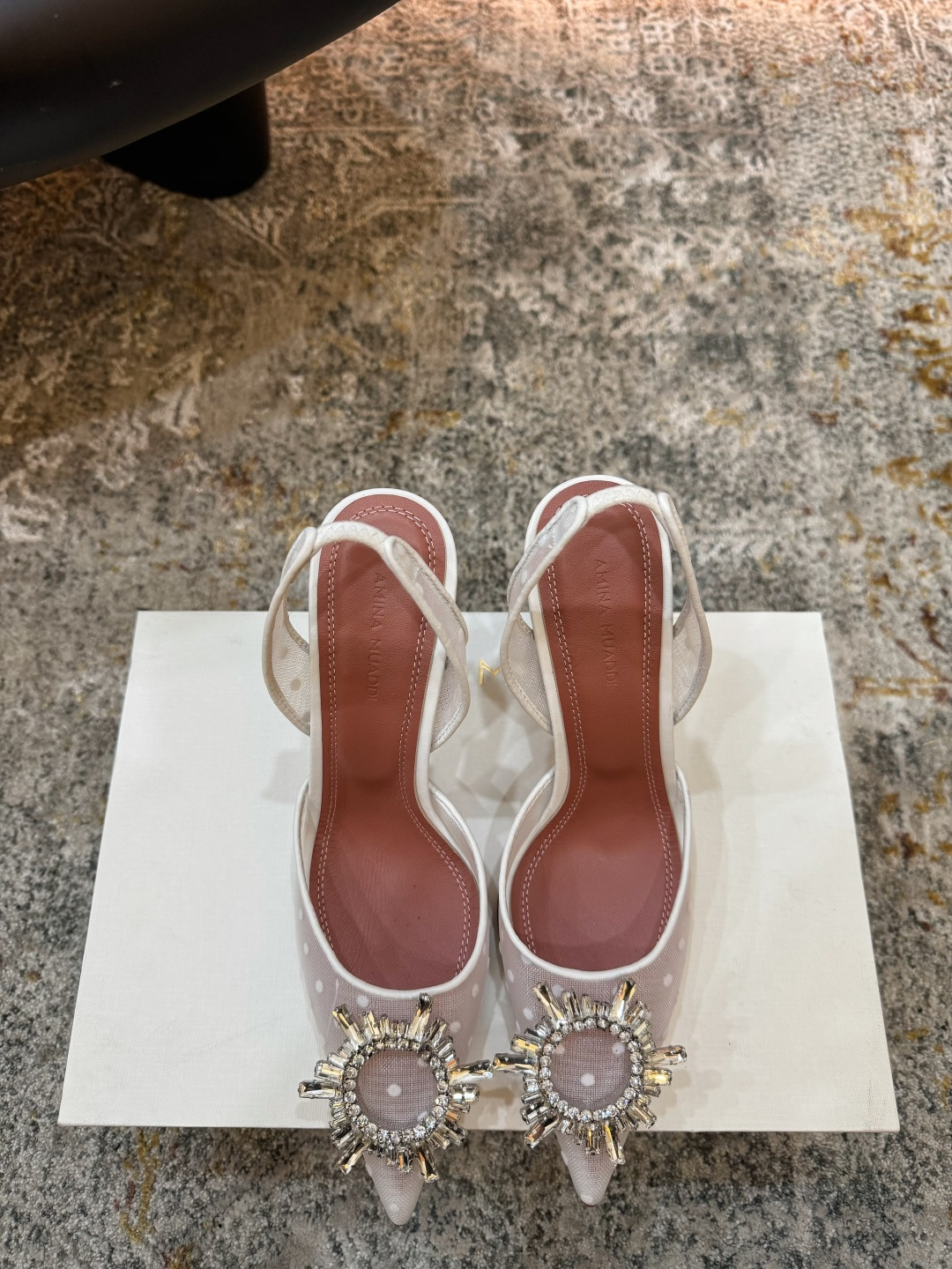 Amina Muaddi 아미나 무아디 힐 구두 신발 9.5cm