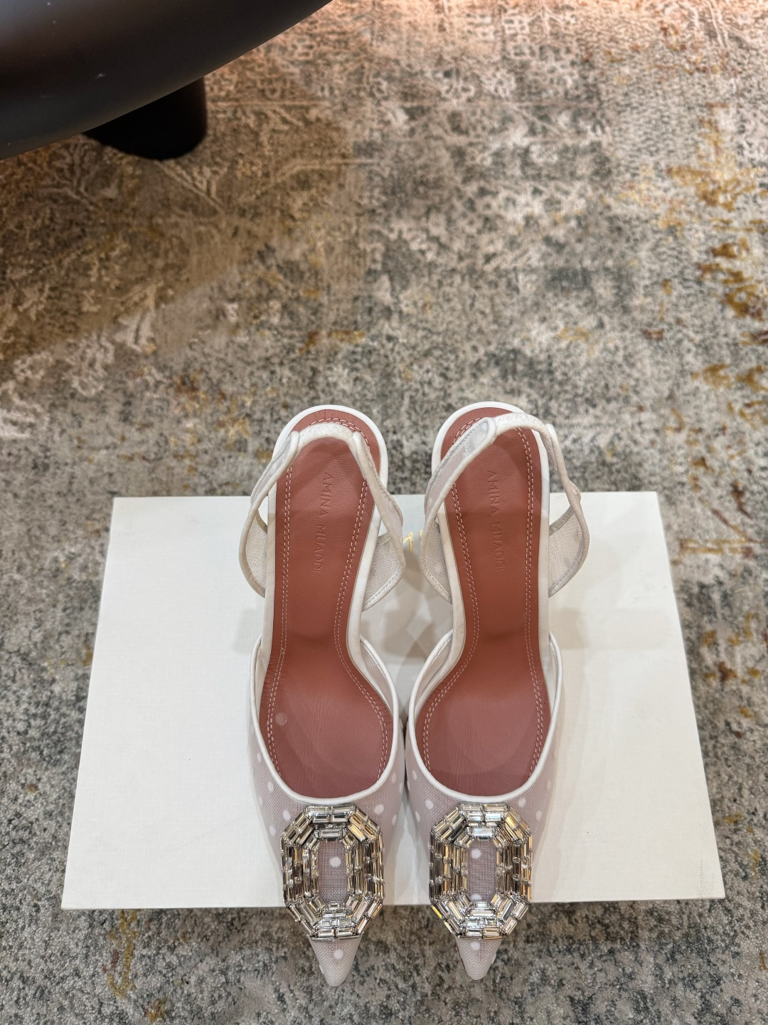 Amina Muaddi 아미나 무아디 힐 구두 신발 9.5cm