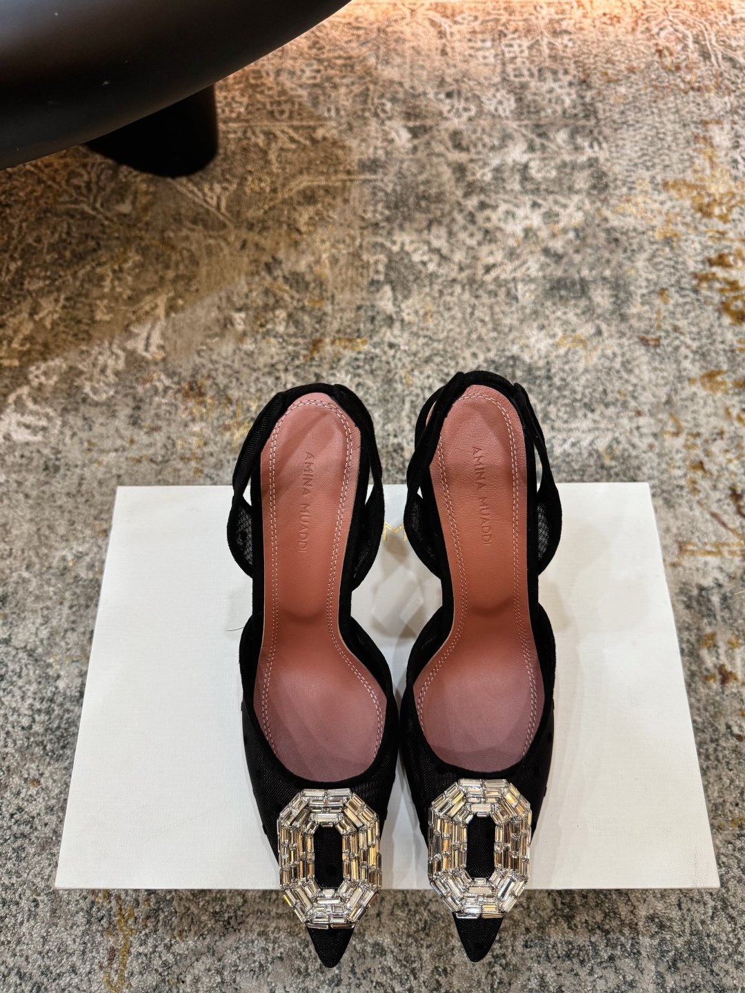 Amina Muaddi 아미나 무아디 힐 구두 신발 9.5cm