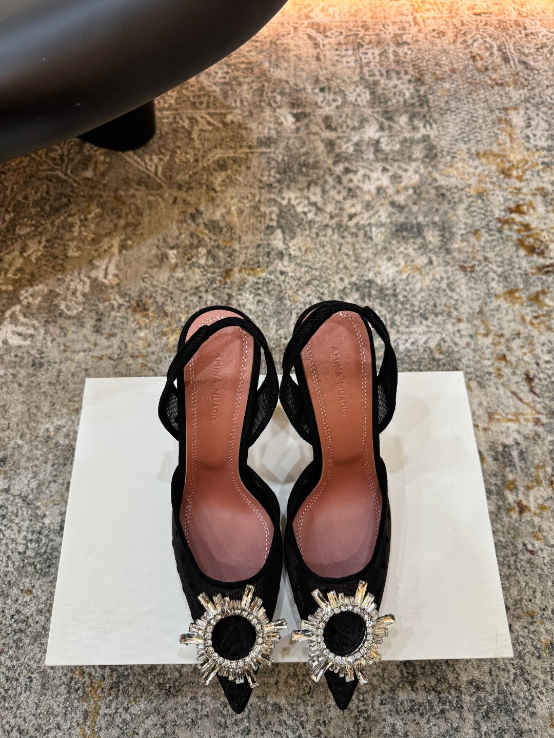 Amina Muaddi 아미나 무아디 힐 구두 신발 9.5cm