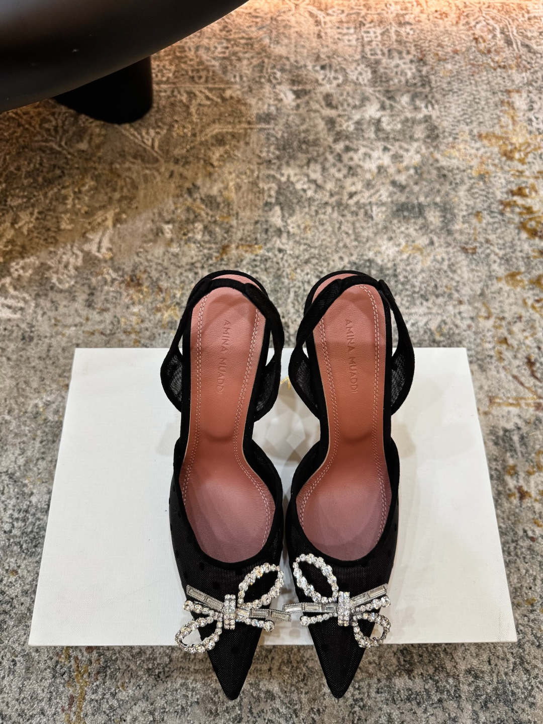 Amina Muaddi 아미나 무아디 힐 구두 신발 9.5cm