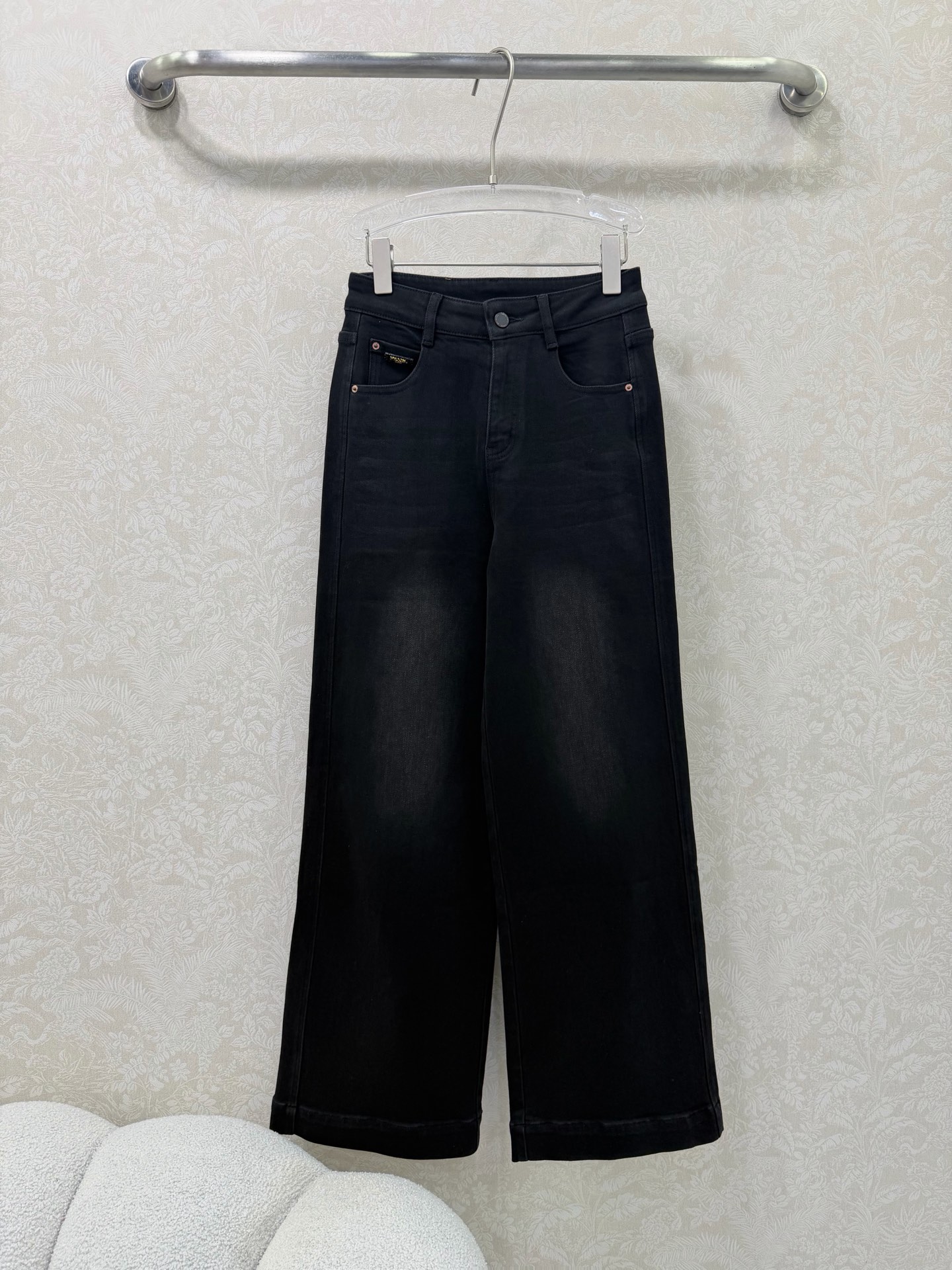 PRADA 프라다 하이웨이스트 와이드 데님 팬츠 바지 의류