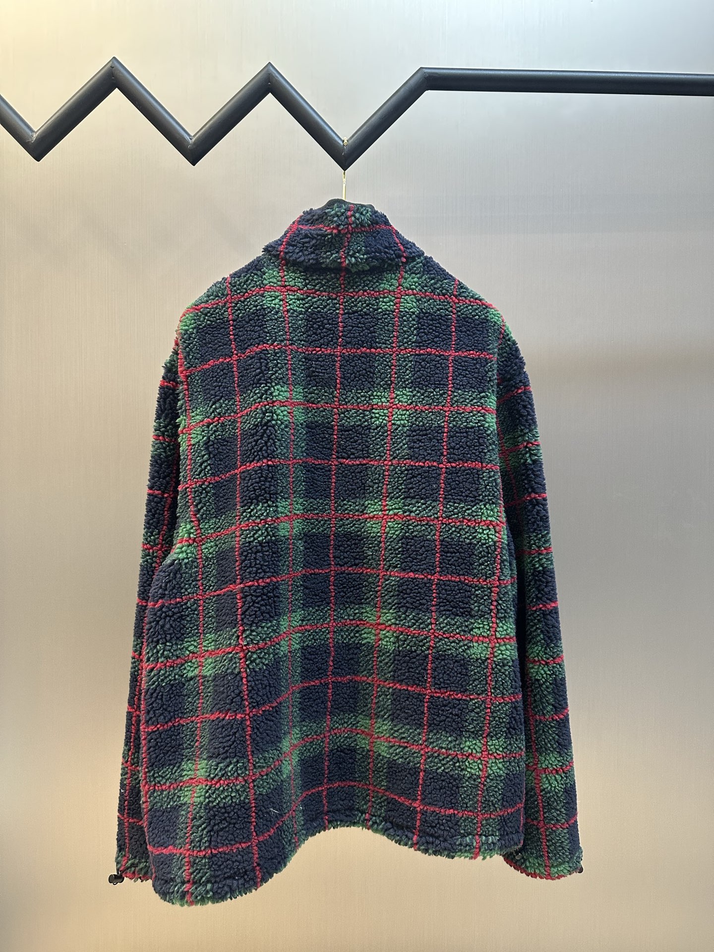 미우미우(MIU MIU) 체크 집업 플리스 자켓 의류