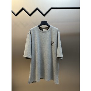 에르메스(HERMES) 가죽 로고 반팔 티셔츠 의류