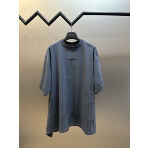 발렌시아가(BALENCIAGA) 핸드 드로잉 자수 반팔 티셔츠 의류