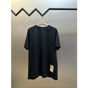 버버리(BURBERRY) 로고 자수 체크 라벨 반팔 티셔츠 의류