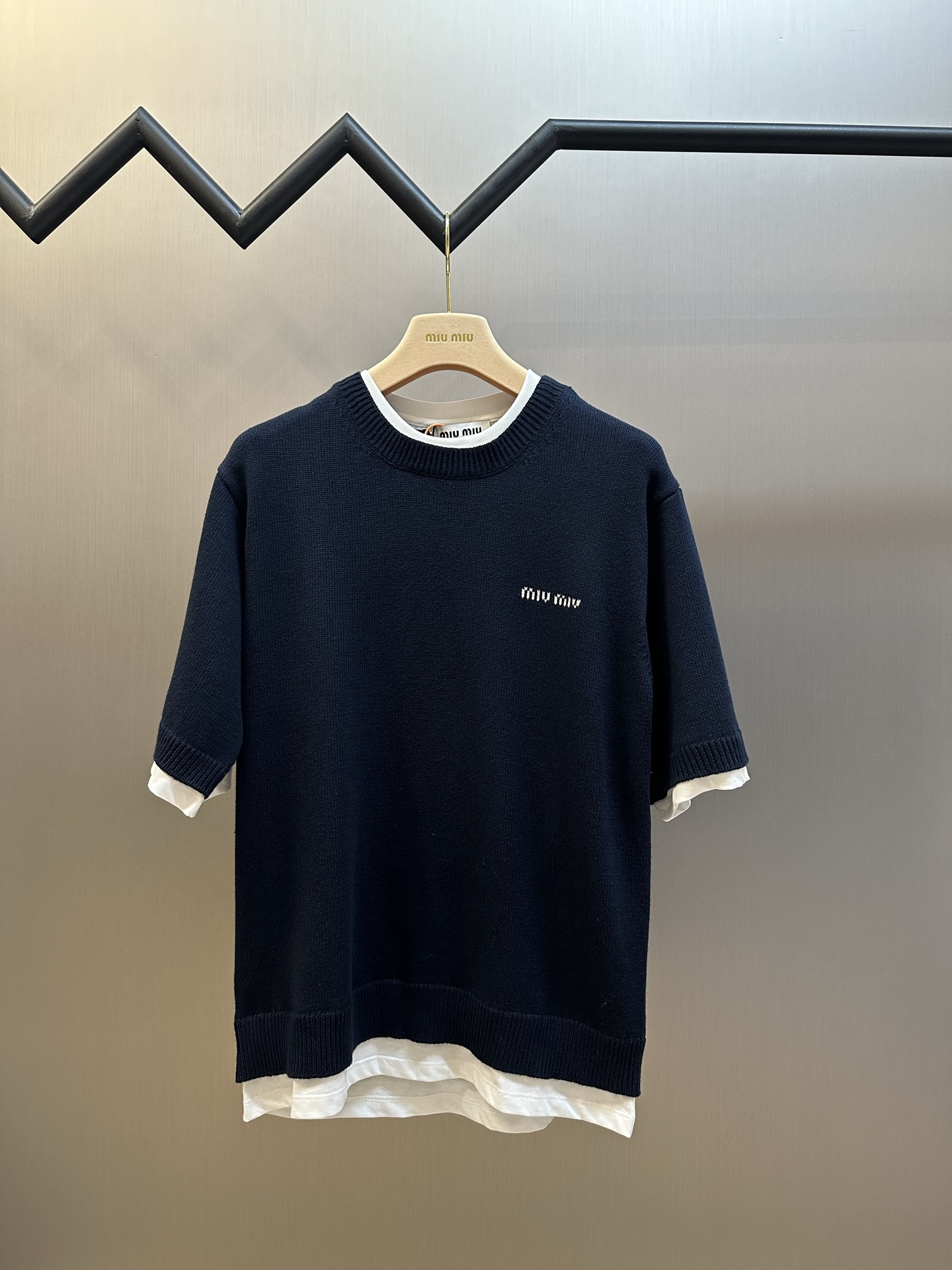 미우미우(MIU MIU) 레이어드 니트 스웨터 의류