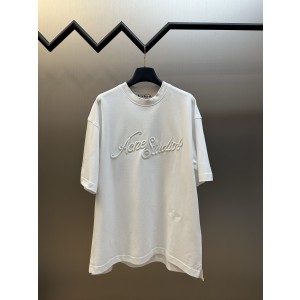 아크네 스튜디오(ACNE STUDIOS) 3D 자수 로고 반팔 티셔츠 의류