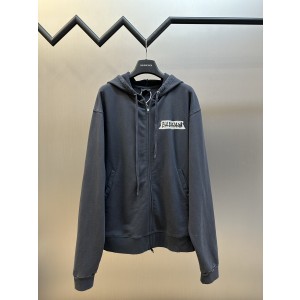 발렌시아가(BALENCIAGA) 로고 프린트 후드 집업 자켓 의류