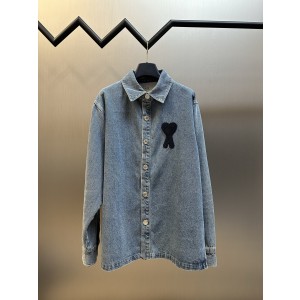 아미(AMI) 하트 자수 데님 자켓 의류