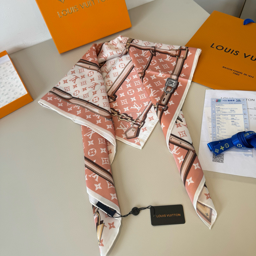 루이비통(LV) 모노그램 트윌 실크 스카프