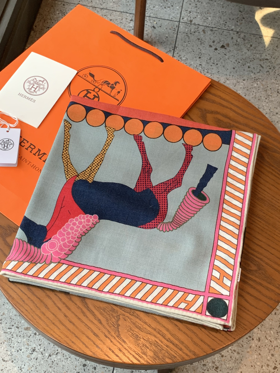 에르메스(HERMES) 풀 스피드 캐시미어 실크 목도리 스카프