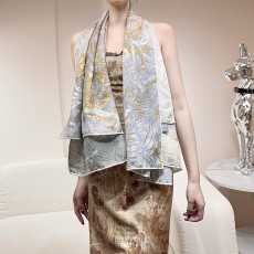 에르메스(HERMES) 정글 포보 캐시미어 실크 목도리 스카프