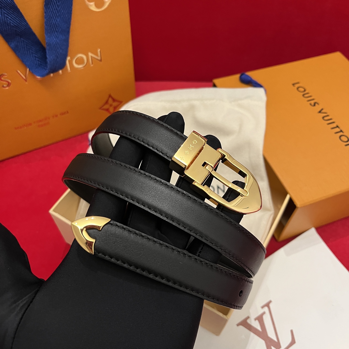 LV 루이비통 여성용 슬림 주얼리 벨트