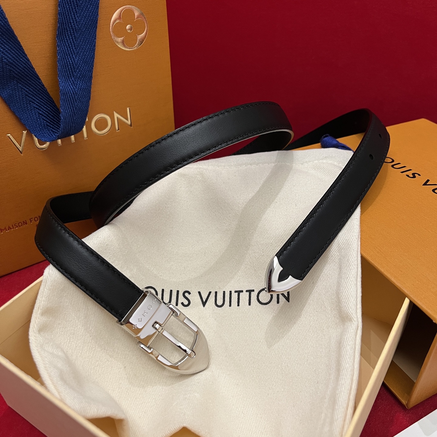 LV 루이비통 여성용 슬림 주얼리 벨트