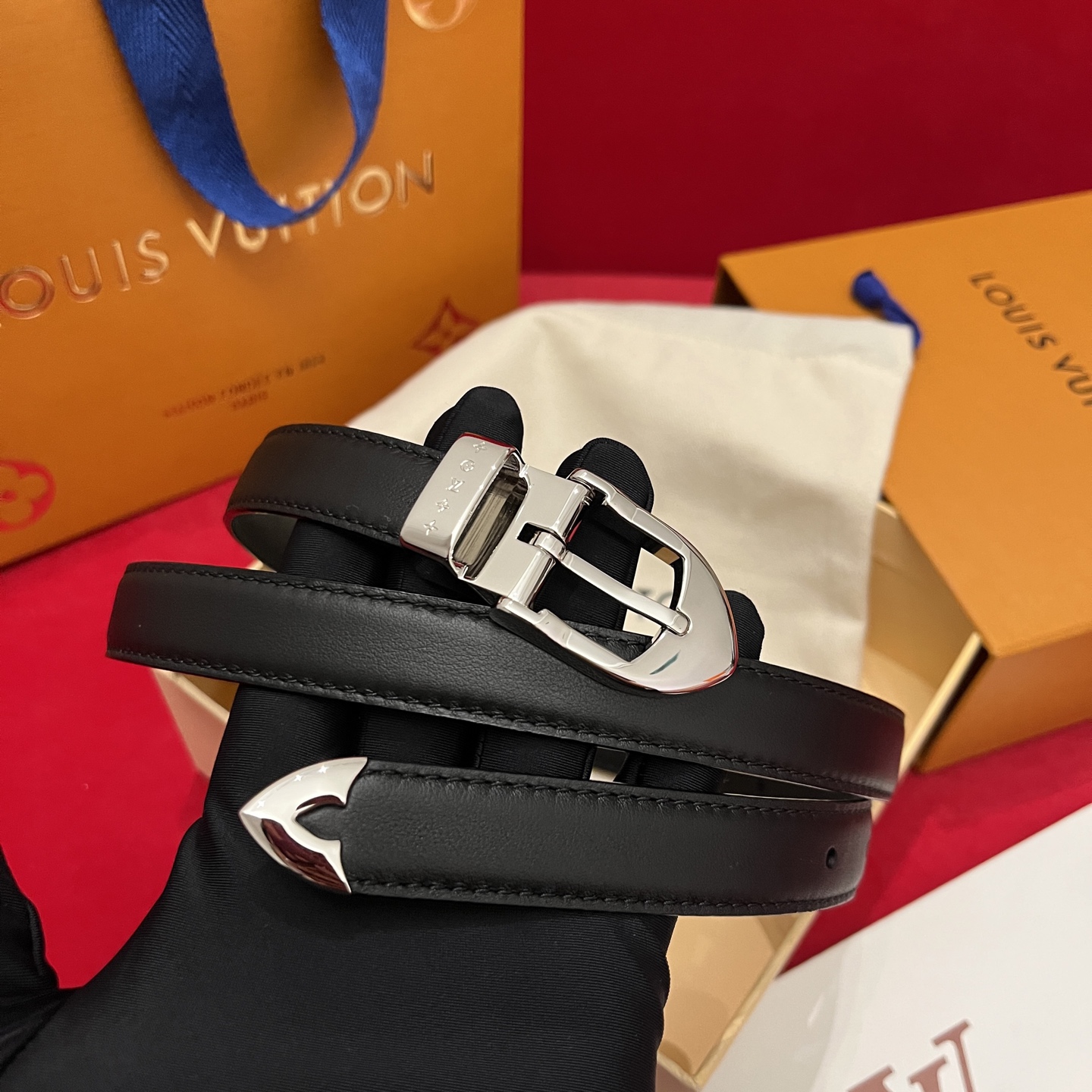 LV 루이비통 여성용 슬림 주얼리 벨트