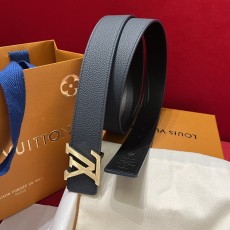 LV 루이비통 남성용 리버서블(양면) 캐주얼 벨트