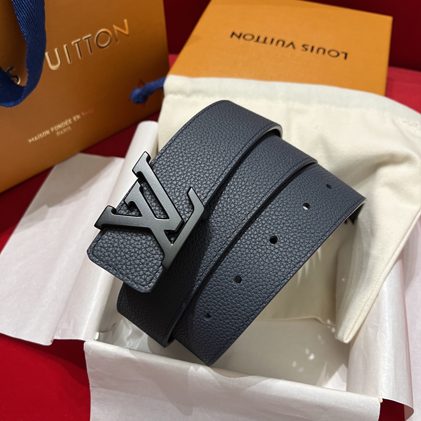 LV 루이비통 남성용 리버서블(양면) 캐주얼 벨트