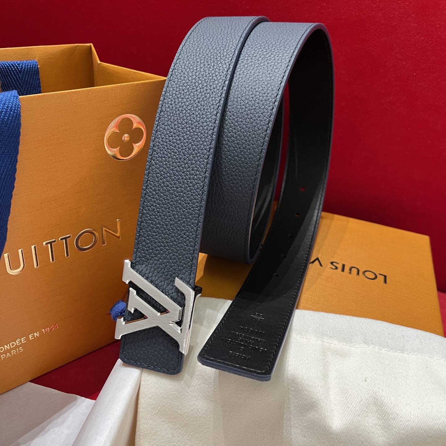 LV 루이비통 남성용 리버서블(양면) 캐주얼 벨트