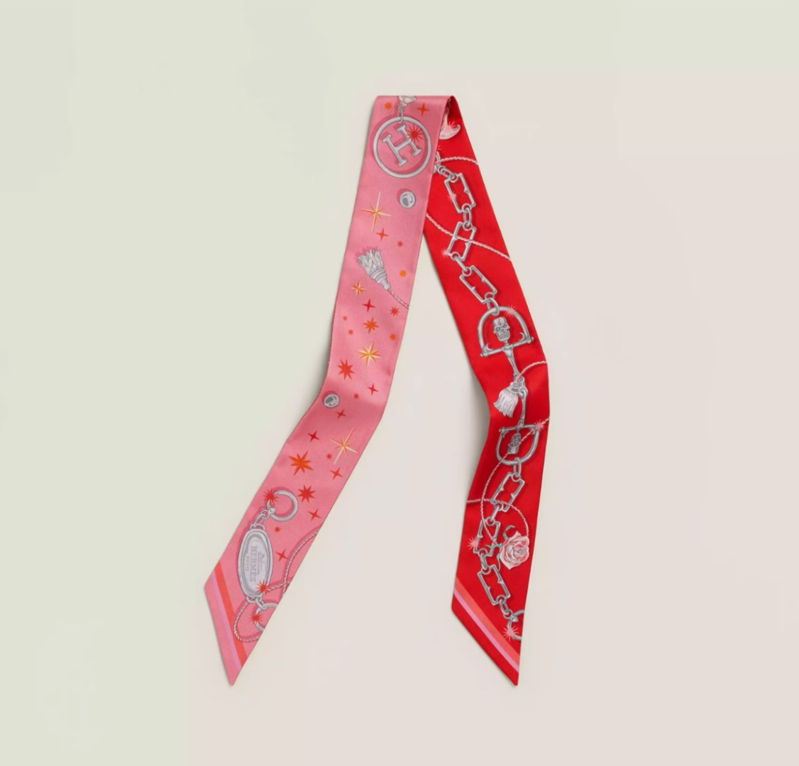 에르메스(HERMES) 트윌리 실크 목도리 스카프