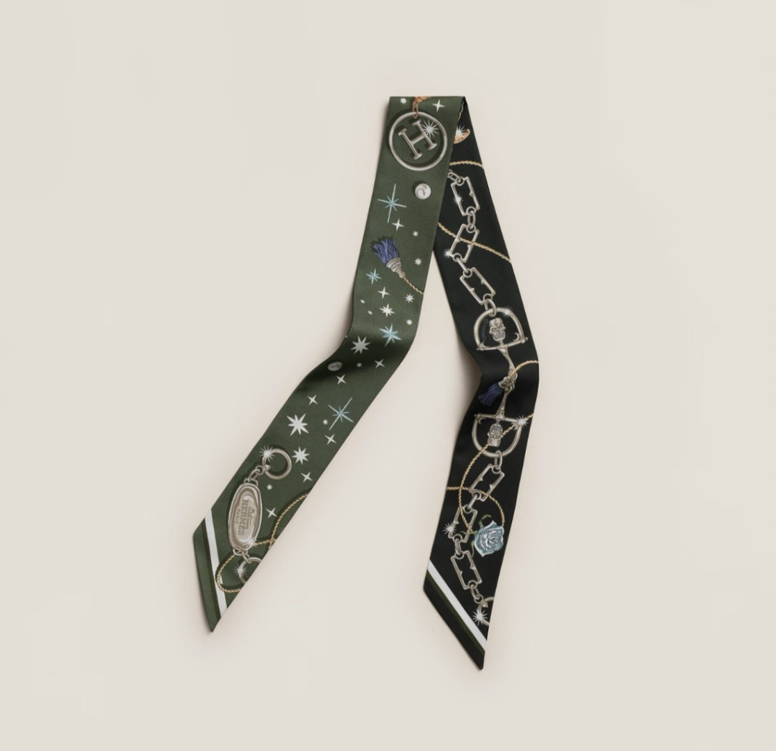 에르메스(HERMES) 트윌리 실크 목도리 스카프