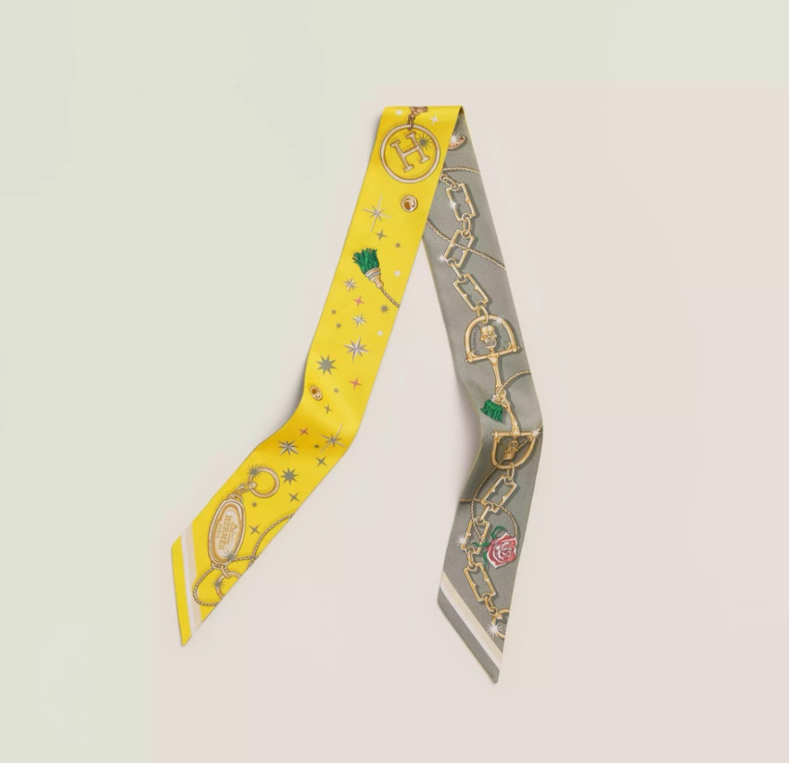 에르메스(HERMES) 트윌리 실크 목도리 스카프