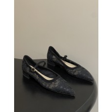 지안비토 로시(GIANVITO ROSSI) 메쉬 포인티드 플랫슈즈 신발