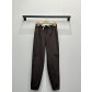 미우미우(MIU MIU) 브라운 코튼 캐주얼 팬츠 의류