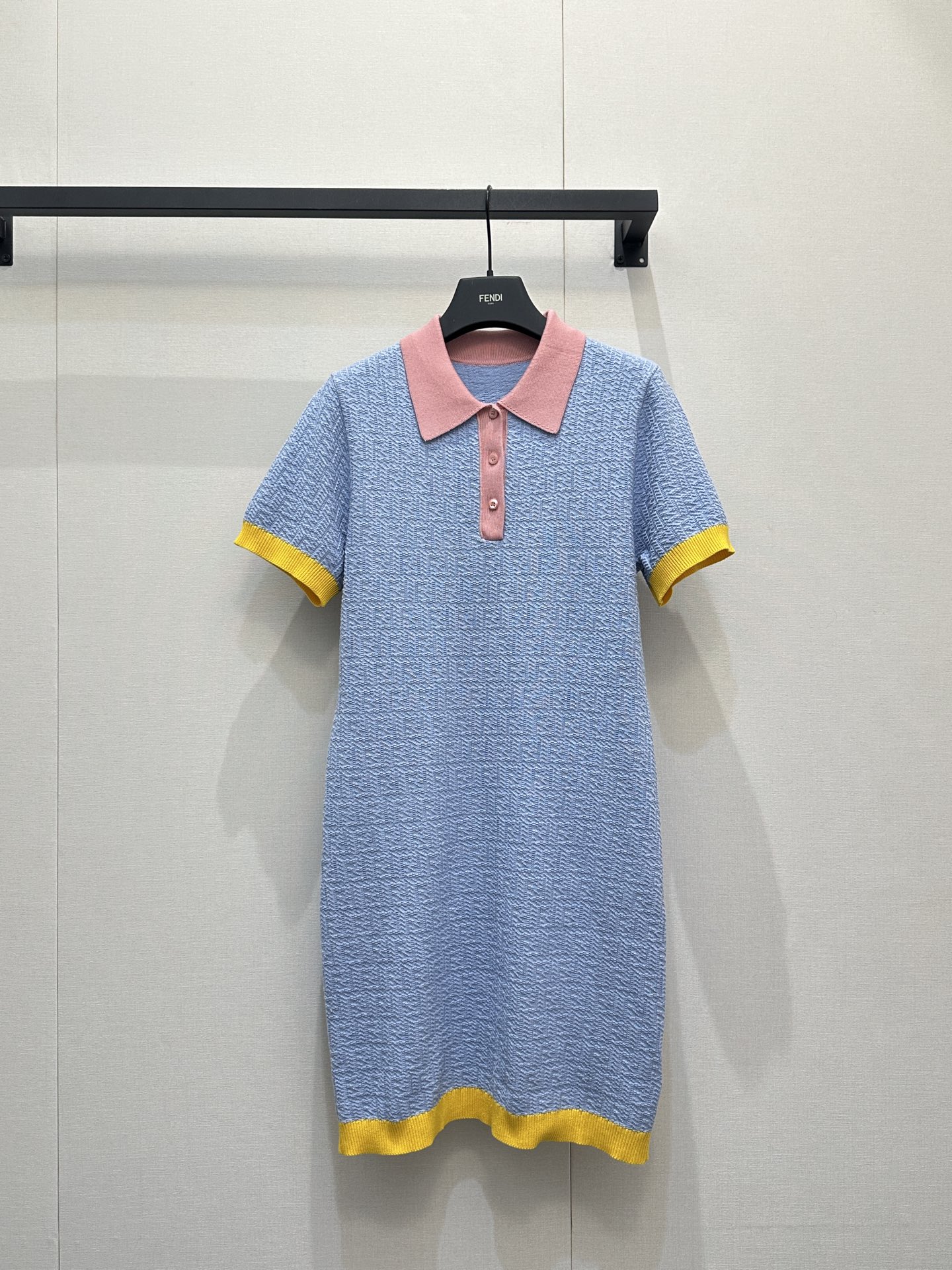 펜디(FENDI) 자카드 니트 반팔 원피스 의류