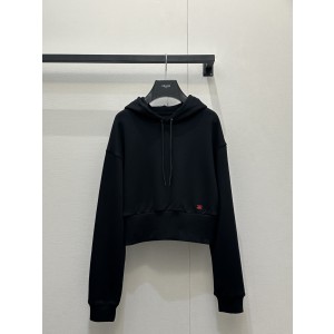 셀린느(CELINE) 로고 자수 크롭 후드 티셔츠 의류