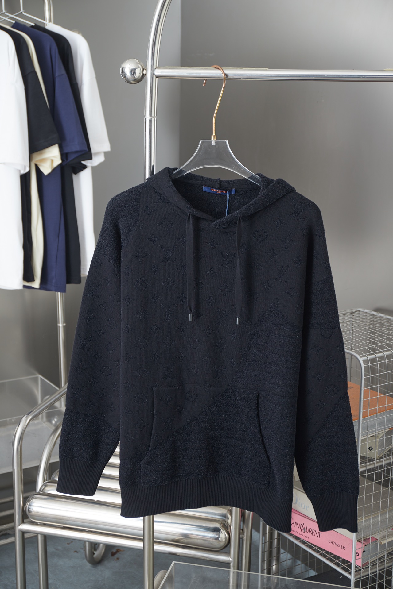 루이비통(LV) 자카드 니트 후드 스웨터 의류