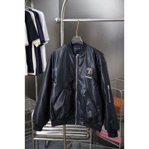 발렌시아가(Balenciaga) 람보르기니 자수 로고 레더 자켓 의류