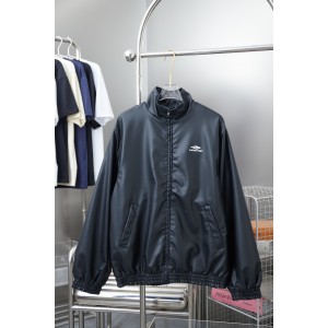 발렌시아가(Balenciaga) 로고 자수 레더 자켓 의류