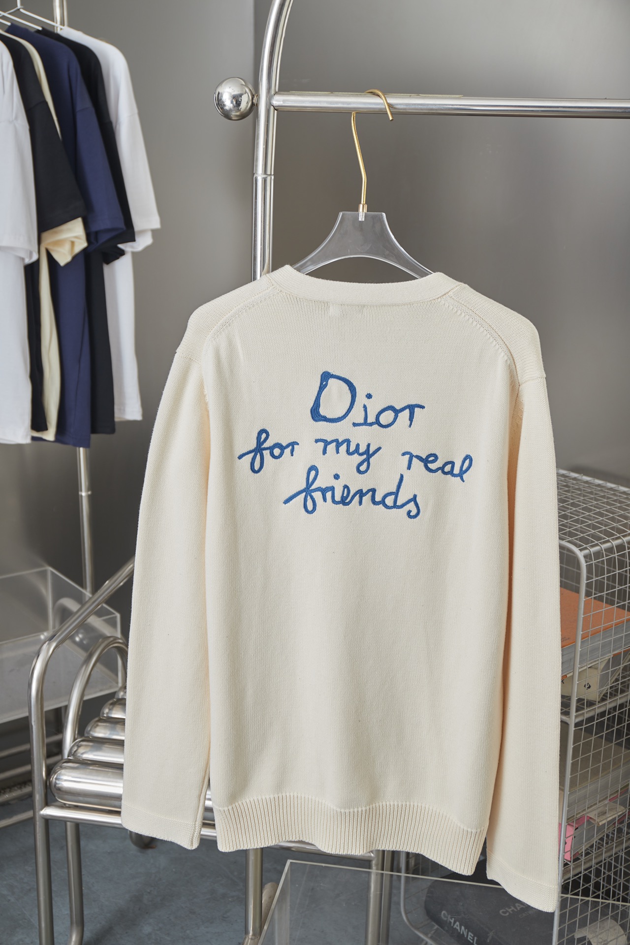 디올(DIOR) 자수 니트 가디건 의류