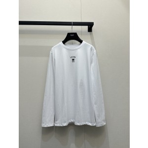 Celine 셀린느 트리오페 자수 슬림 긴팔 티셔츠 의류