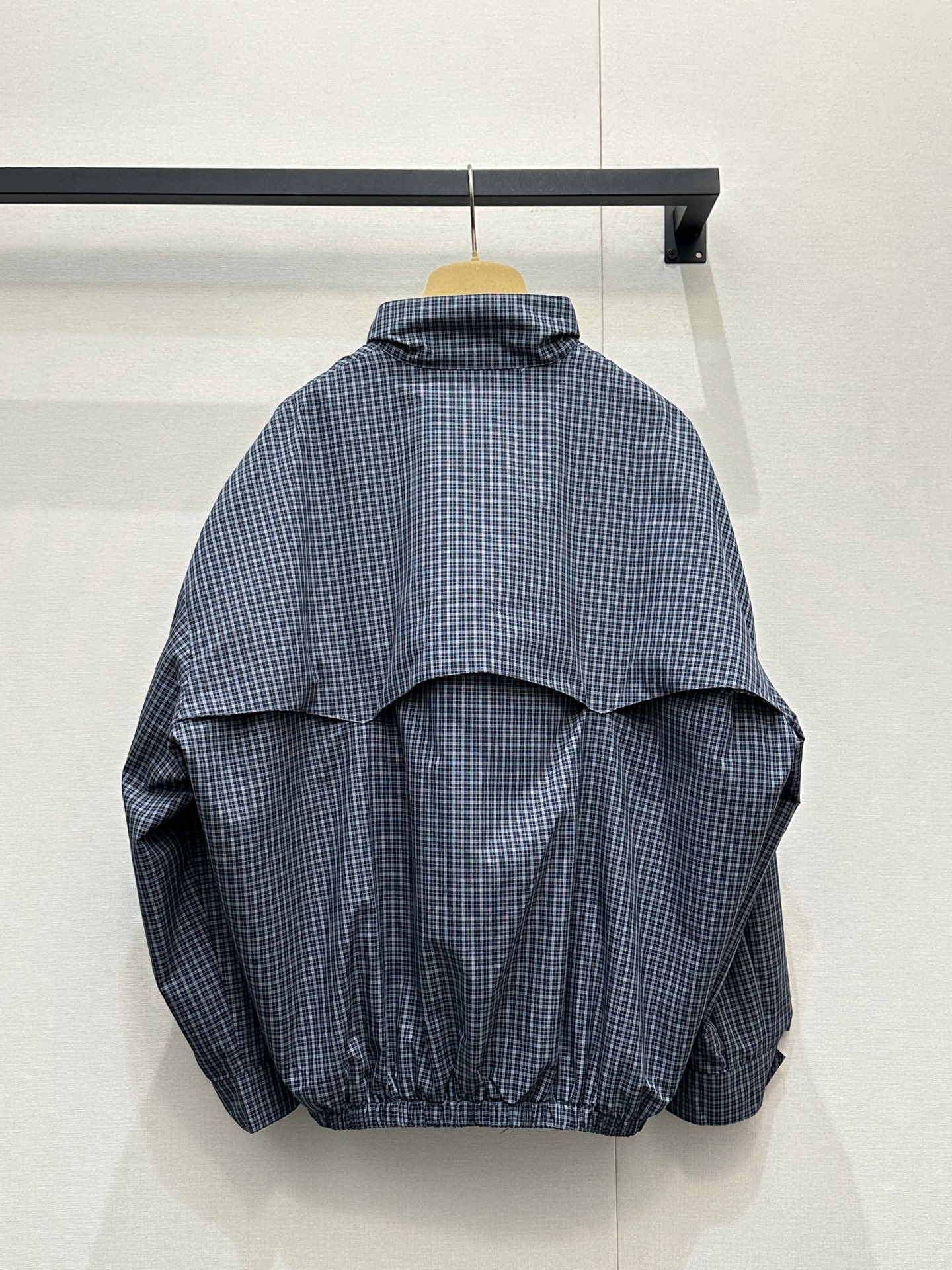 miumiu 미우미우 패치워크 로고 골드 버튼 체크 자켓 재킷 의류