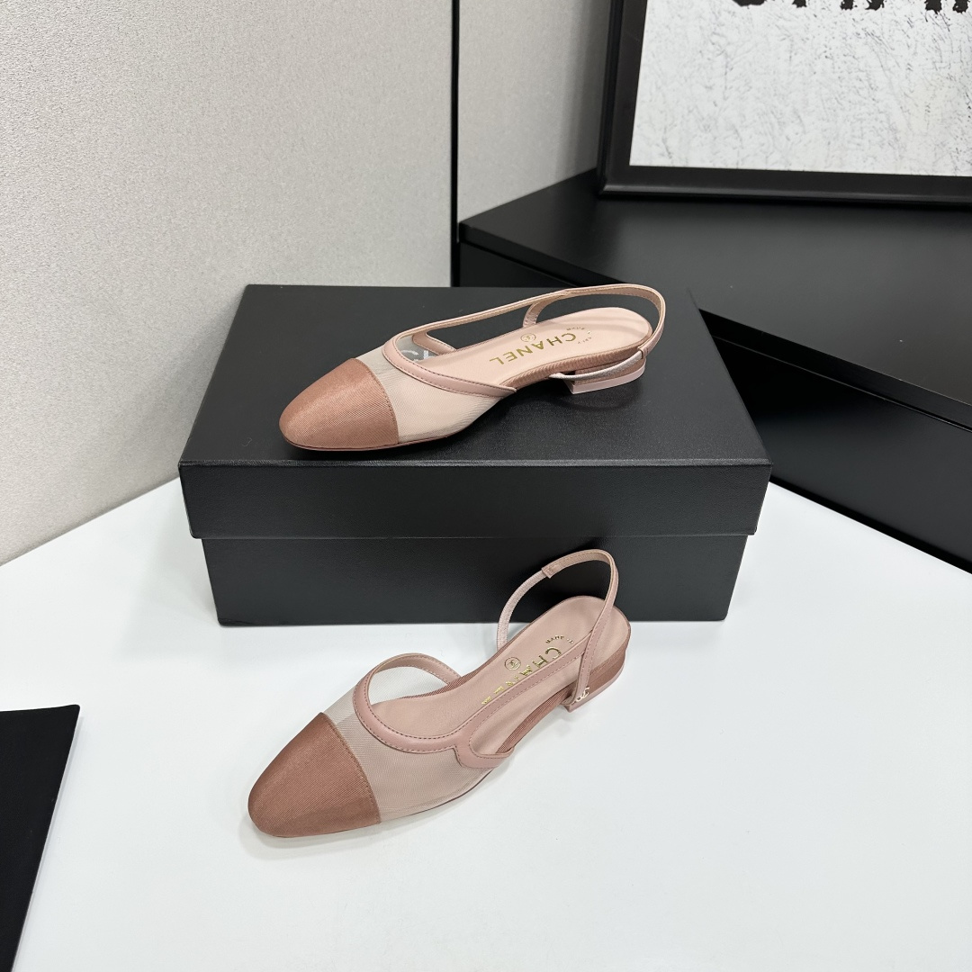 샤넬(CHANEL) 슬링백 투톤 샌들 신발